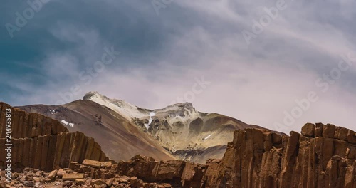 Time Lapse, Mountains At Paso Sico, Chile photo