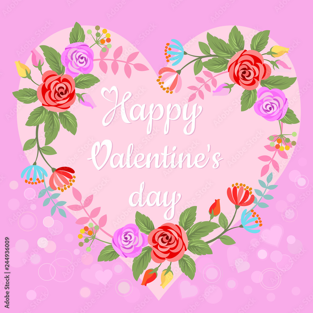 Graphic design for Valentine's Day or weddings. Spring or summer design for invitation and greeting cards Graphic design for Valentine's Day or weddings. Spring or summer design for invitation and greeting cards