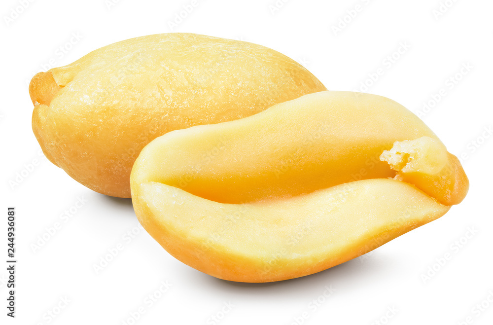 Peanut isolated on white. With clipping path. Full depth of field. Peanut isolated on white. With clipping path. Full depth of field.