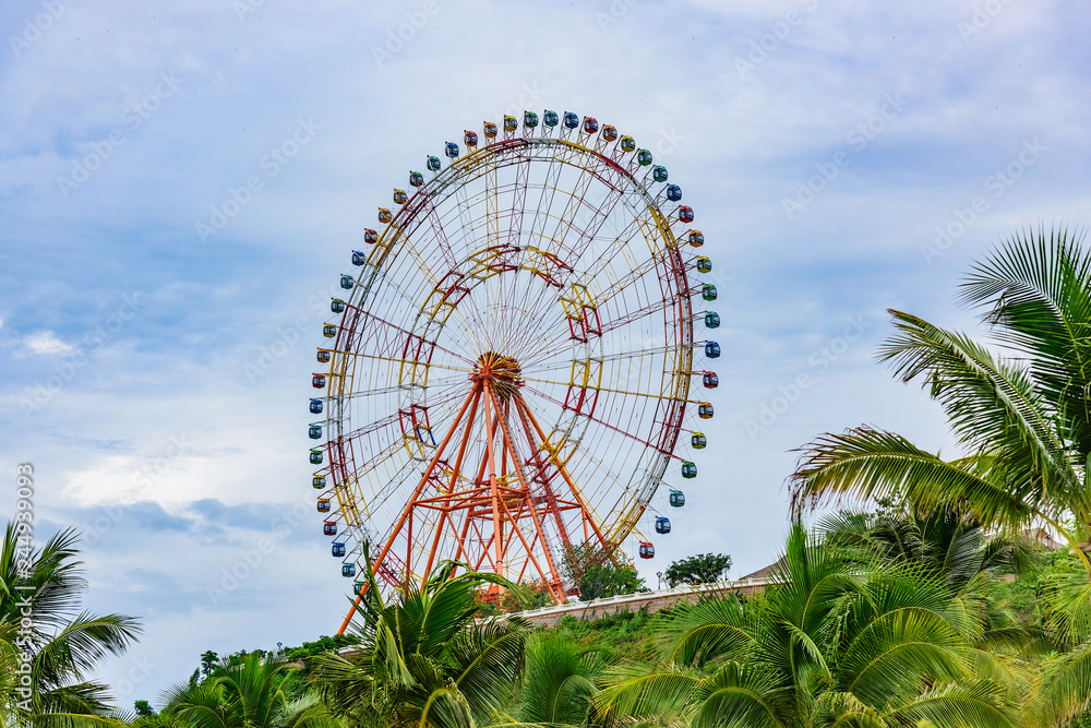 Fototapeta premium observation wheel park