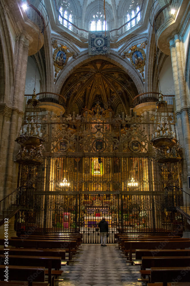 the Virgin of Guadalupe Monastery Basilica, Caceres, Spain