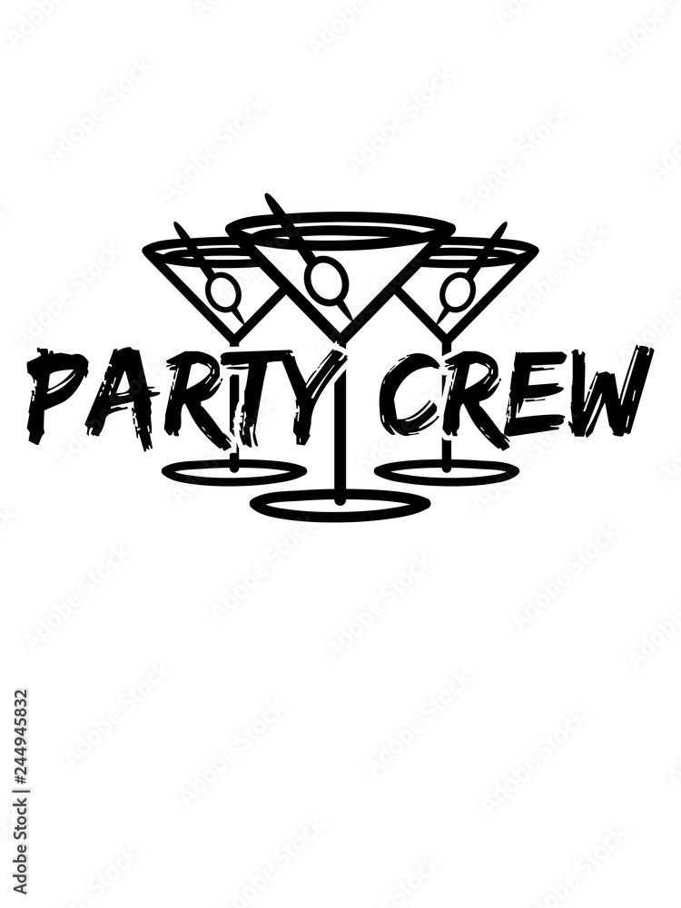 durst party crew freunde team drink feiern alkohol saufen betrunken trinken  saufen clipart design Stock Illustration