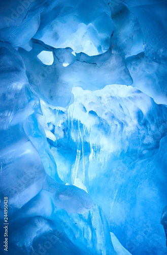 Bild auf Leinwand Inside of a glacier in Austria - Europe