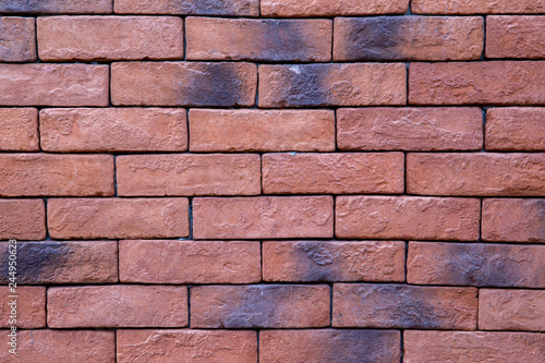 Pattern of Red brick wall for background and textured  Seamless Red brick wall background. Old Brick texture  Grunge brick wall background.