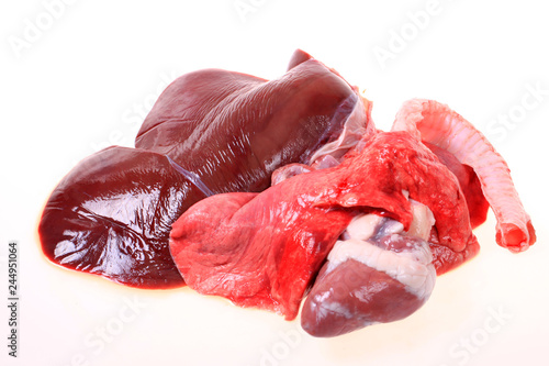 Fresh animal offal photo