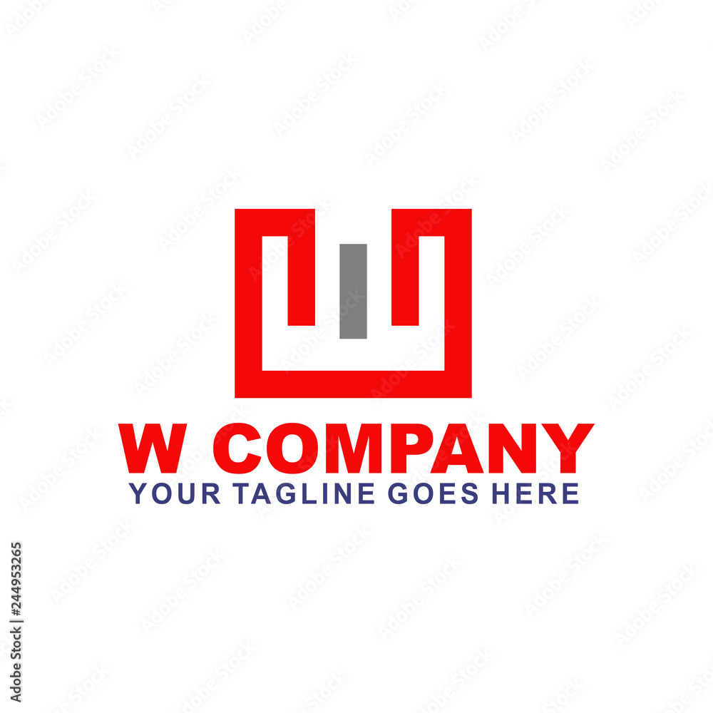 W letter logo design vector template W letter logo design vector template