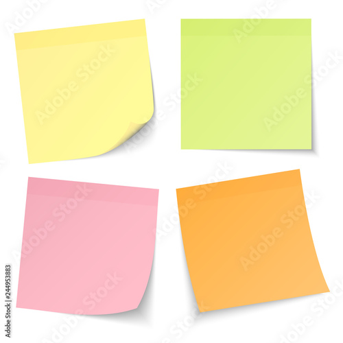 4 Stick Notes Mix Colors