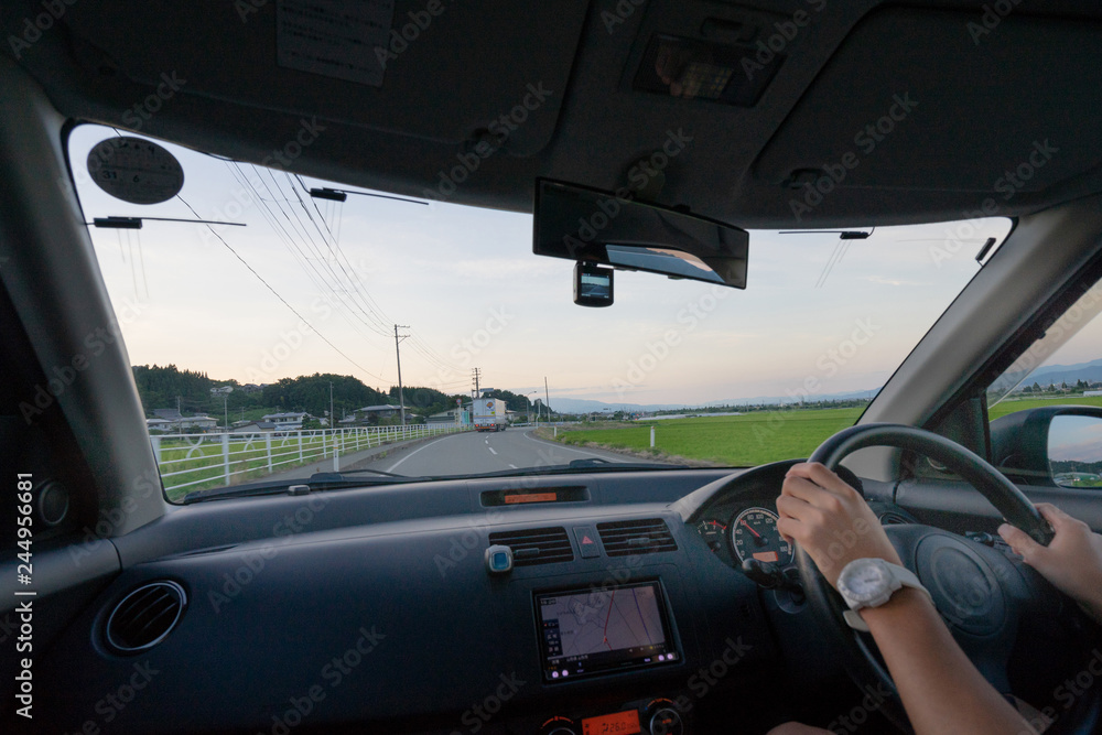 Fototapeta premium ドライブレコーダー 車載 あおり運転 安全