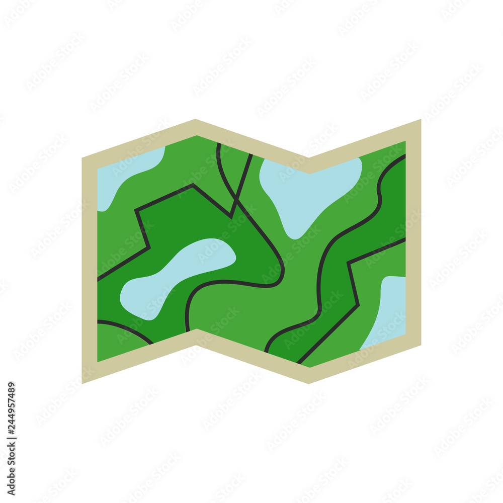 Map. Way. Journey. White background. Vector illustration. EPS 10. Map. Way. Journey. White background. Vector illustration. EPS 10.
