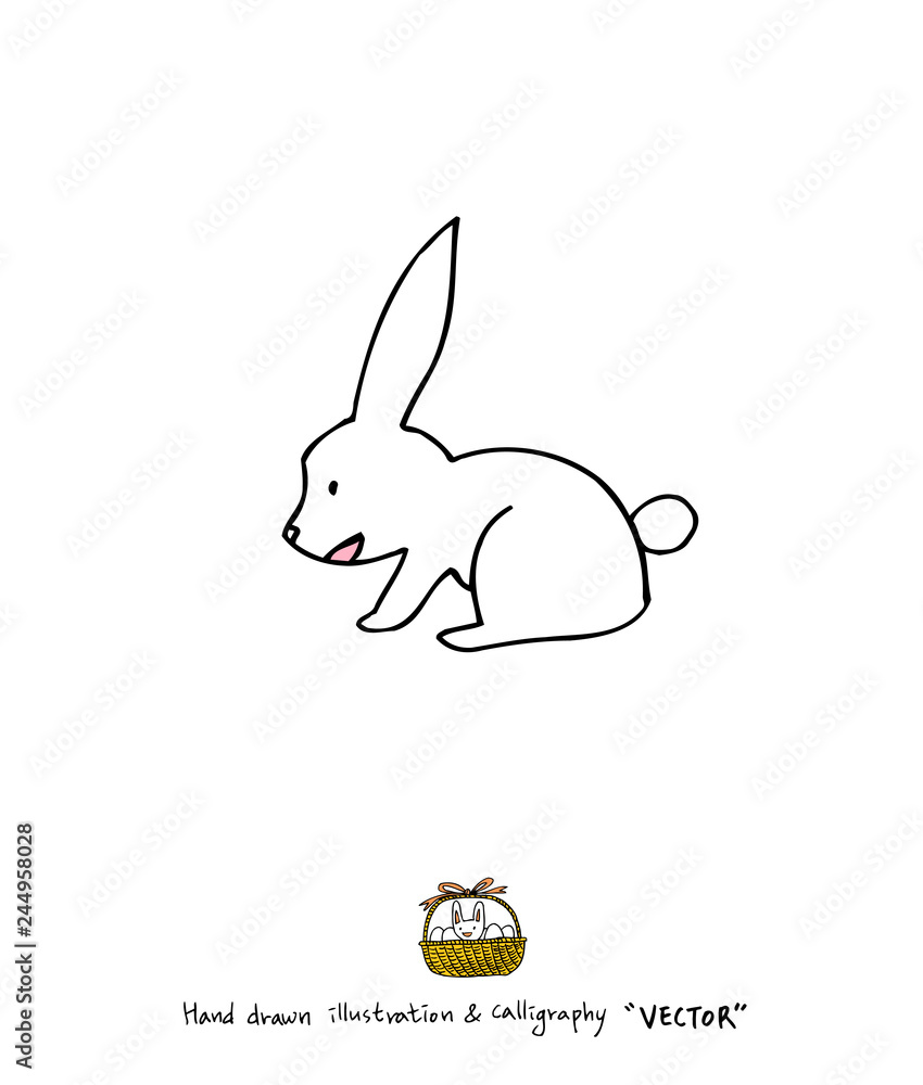 부활절 / 손으로 그린 부활절 일러스트