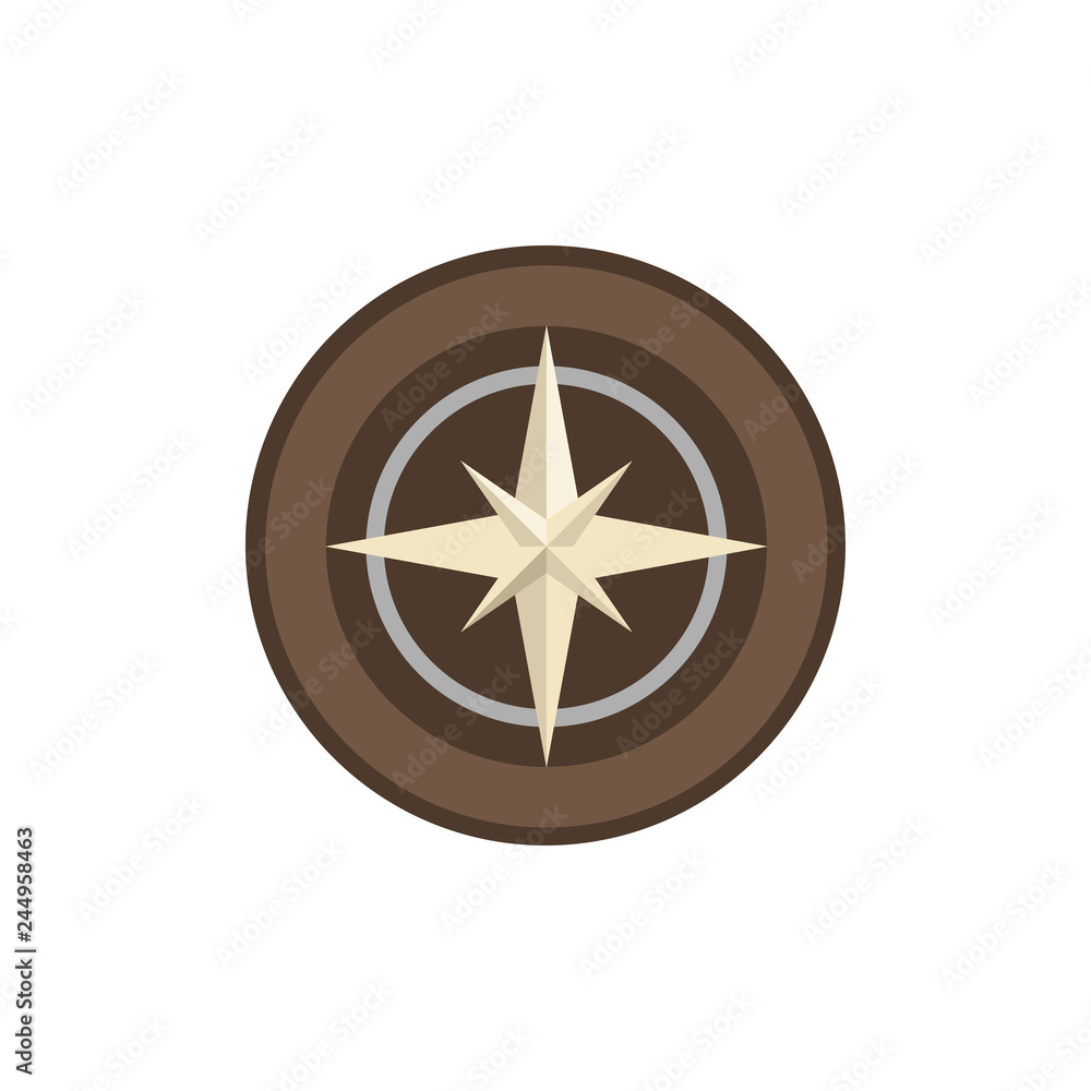 Compass. Way. Marine compass. Vector illustration. Compass. Way. Marine compass. Vector illustration.