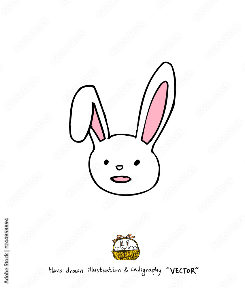 Obraz premium 부활절 / 손으로 그린 부활절 일러스트