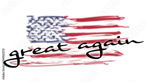 Great Again (scribble blur)