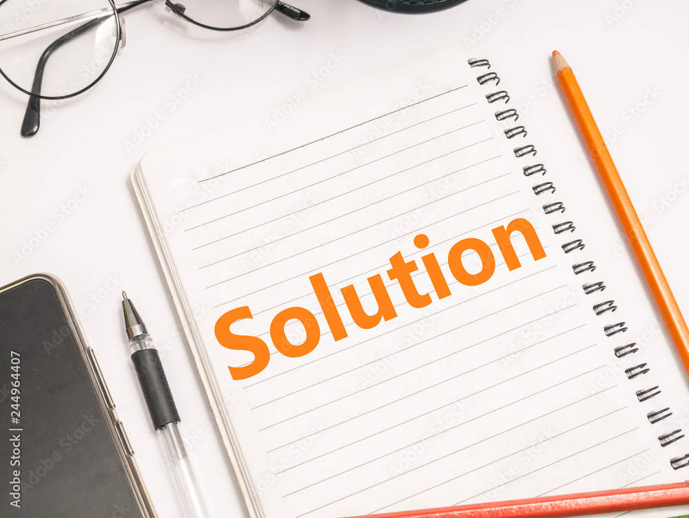 Solution, Motivational Words Quotes Concept Solution, Motivational Words Quotes Concept