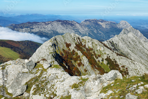 Urkiola natural park landscape in Spain photo