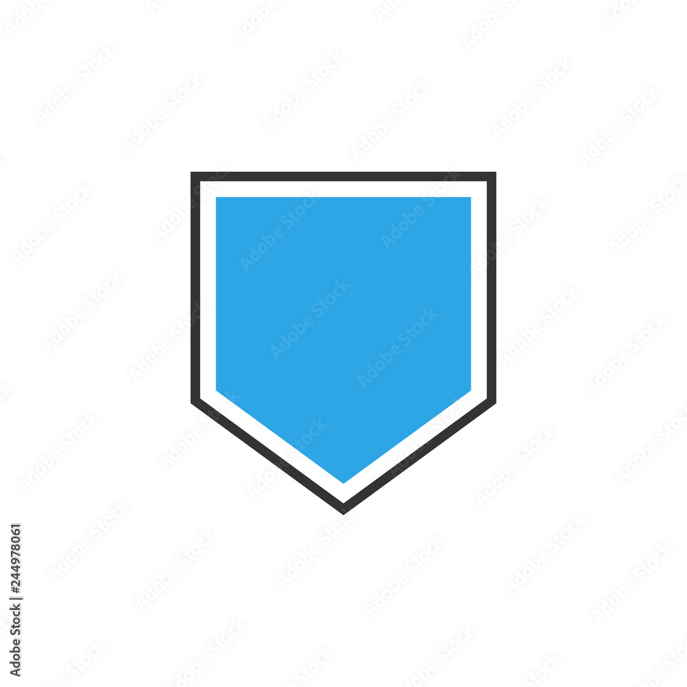 Shield icon graphic design template vector Shield icon graphic design template vector