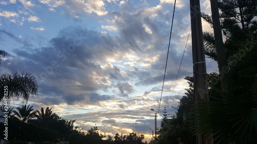 Cloudy sunset