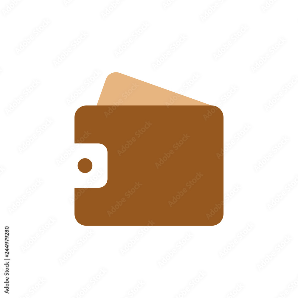 Wallet icon graphic design template vector