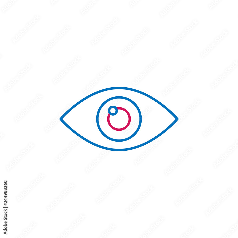 Medical, eye colored icon. Element of medicine illustration. Signs and symbols icon can be used for web, logo, mobile app, UI, UX Medical, eye colored icon. Element of medicine illustration. Signs and symbols icon can be used for web, logo, mobile app, UI, UX
