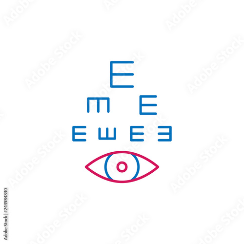 Medical, ophthalmology colored icon. Element of medicine illustration. Signs and symbols icon can be used for web, logo, mobile app, UI, UX