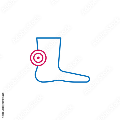 Medical, podiatry colored icon. Element of medicine illustration. Signs and symbols icon can be used for web, logo, mobile app, UI, UX