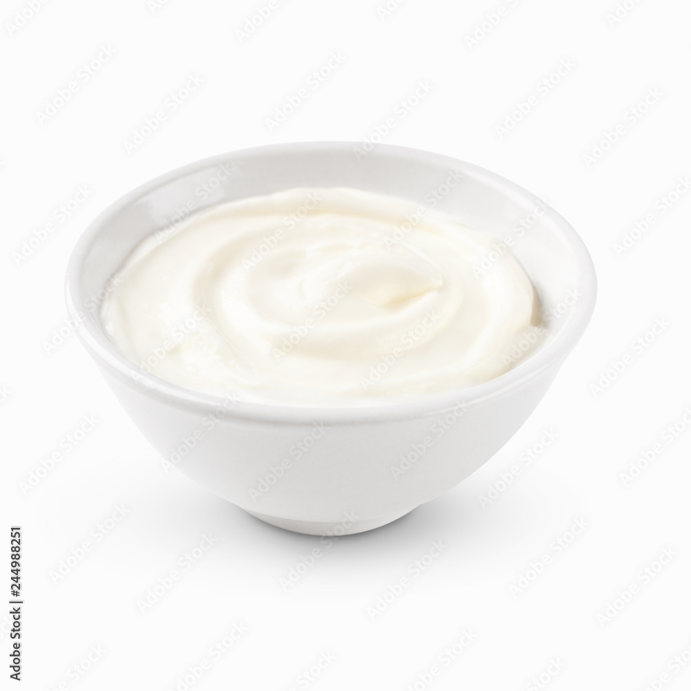 Bowl of sour cream Bowl of sour cream
