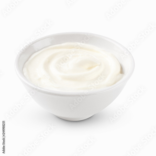 Bowl of sour cream
