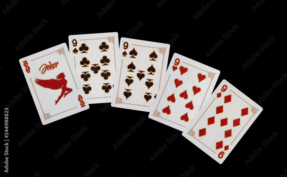 Obraz premium KARTENSPIEL - Poker - Neuner mit Jocker