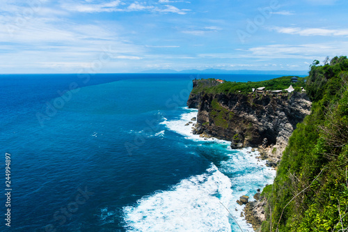 stone Islands and cliffs on the coast of the island, indonesia, bali