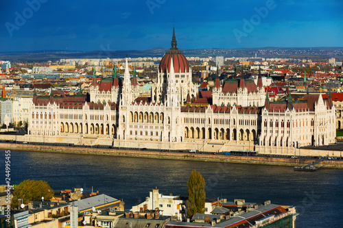 Photo of colorful Parlament in Budapest in Hungary