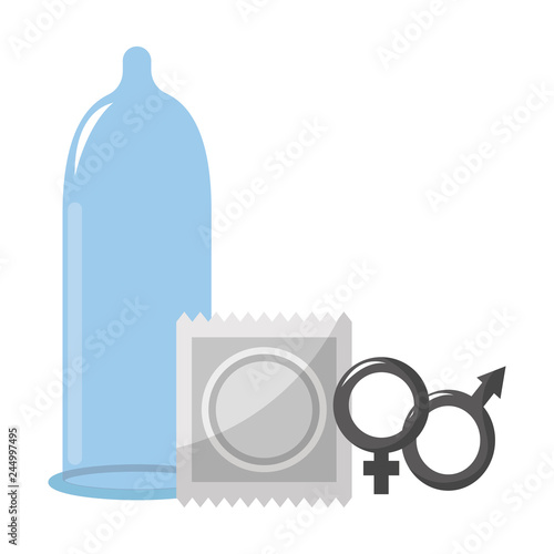 Isolated condom design