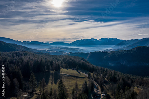 Winter landscape in south tyrol, Italy © danmal25