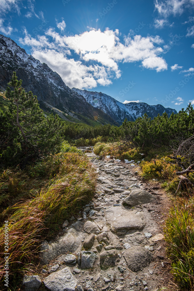 Slovakian tatra mountains in summer