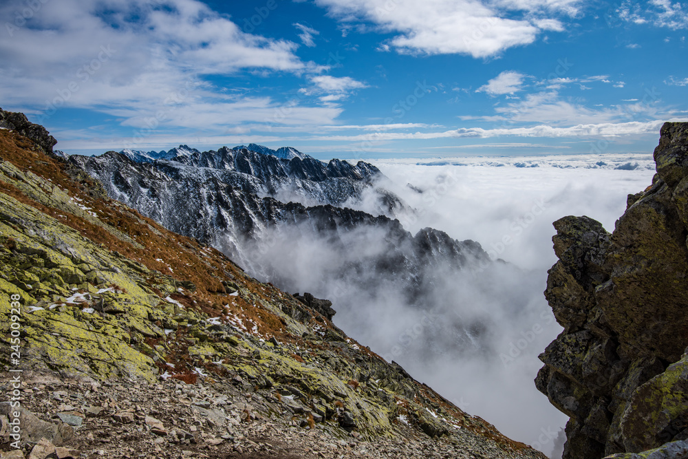 mountain peak view from Krivan in slovakia mountain peak view from Krivan in slovakia
