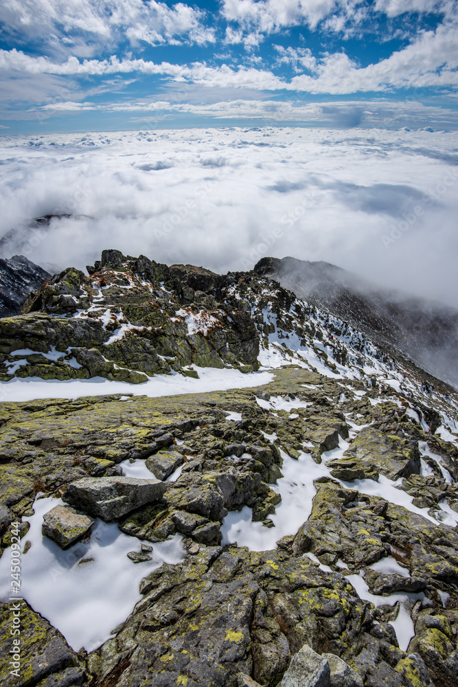 mountain peak view from Krivan in slovakia mountain peak view from Krivan in slovakia