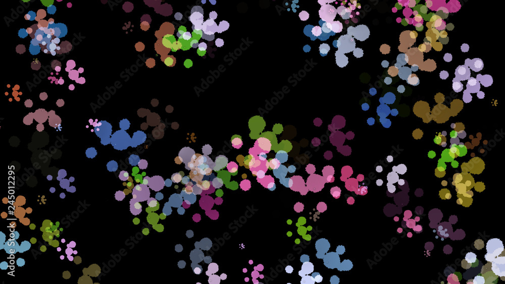 Background with paint. Divorces and drops. Periwinkles.