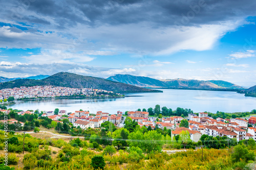 Aerial view of Kastoria in Greece photo