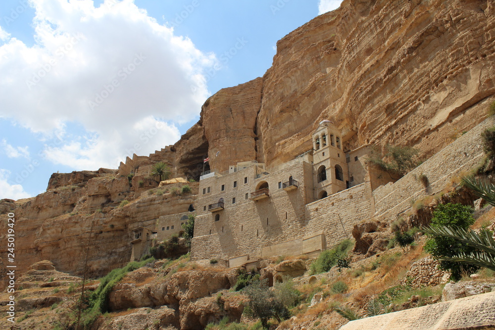 Wadi Qelt, saint George Koziba near Jericho