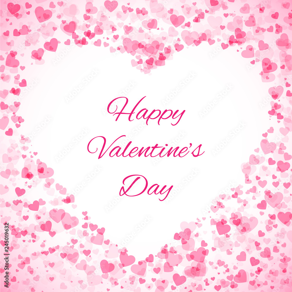 Heart frame. Spot of many hearts. Vector illustration Heart frame. Spot of many hearts. Vector illustration