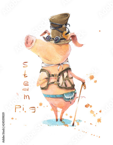 Charismatic and irresistible steam pig