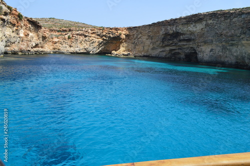 Crystal lagoon off Comino Malta