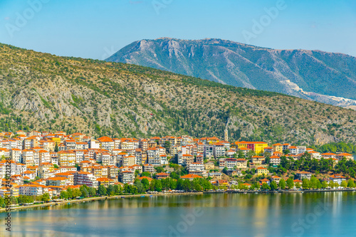 Waterfront of Kastoria, Greece photo