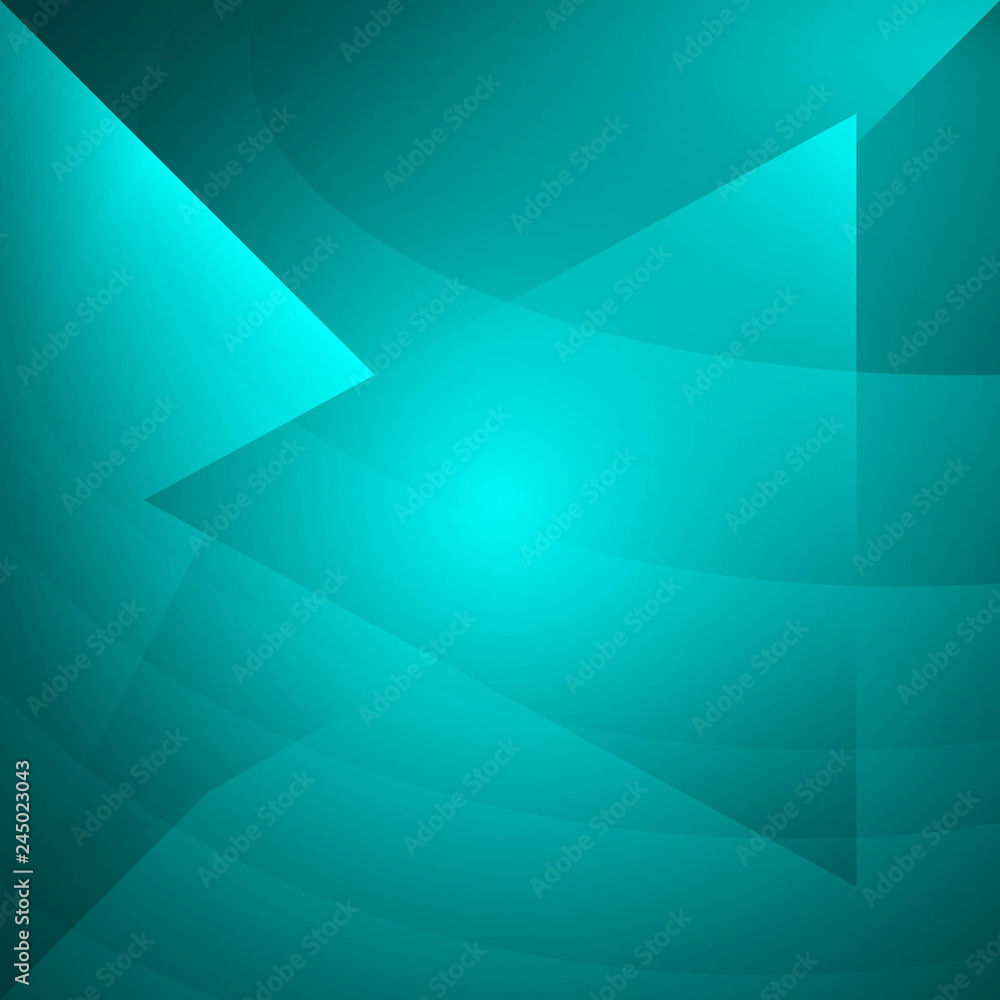 Abstract Turquoise Geometric Pattern with Triangles. Spotted Texture. Raster Illustration