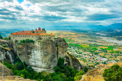 Monastery of St. Stephen at Meteora, Greece photo