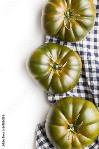 Dark brandywine tomatoes. photo