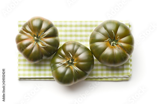 Dark brandywine tomatoes. photo