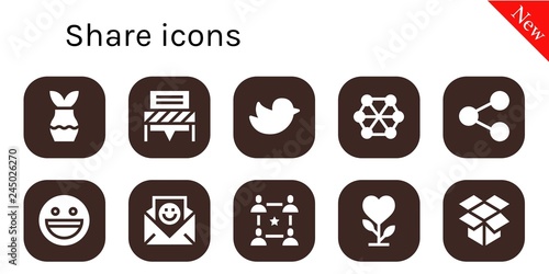  share icon set