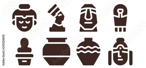  sculpture icon set