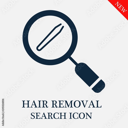 Hair removal search icon