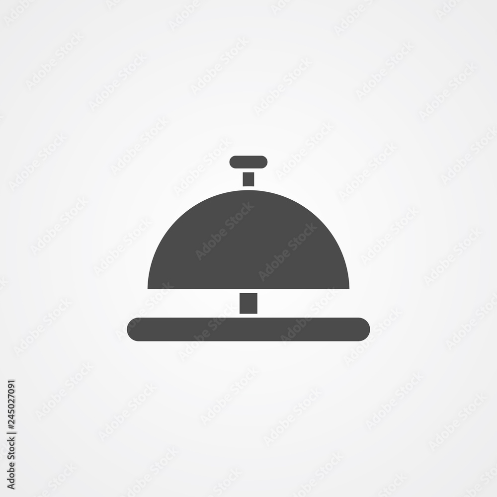 Hotel bell vector icon sign symbol Hotel bell vector icon sign symbol